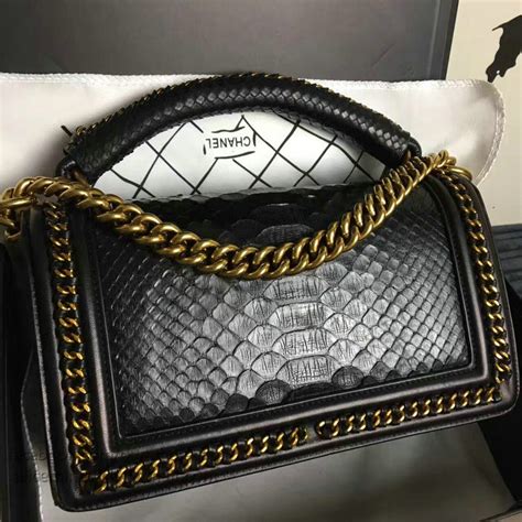 chanel boy snake|Chanel handbags for boys.